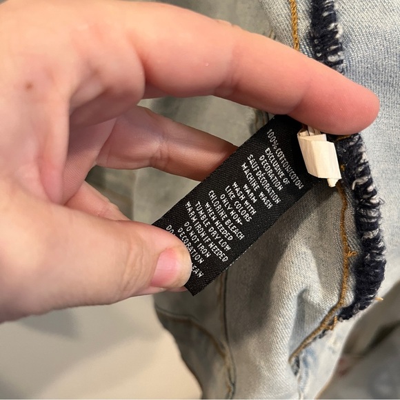 Monkey Money light wash denim jacket with large back graphic size 2XL - Picture 10 of 12